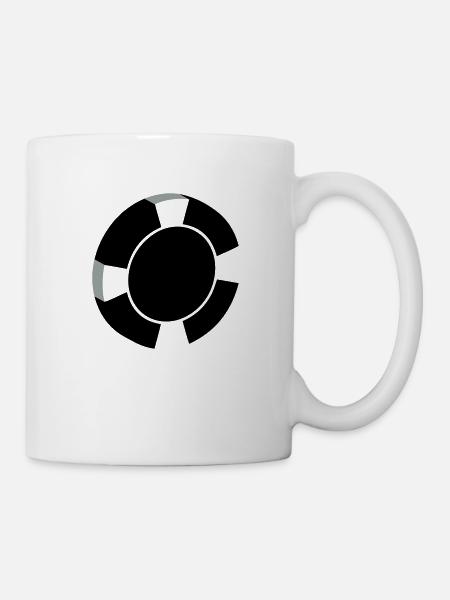 Poker Poker-Chip - Tasse - Weiß