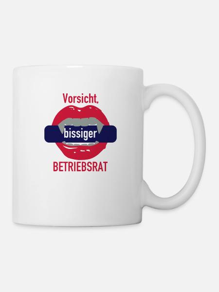 Bissiger Betriebsrat - Tasse - Weiß