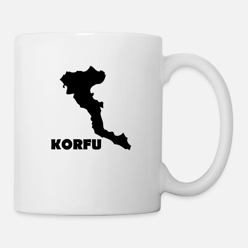 korfu - Tasse - Weiß