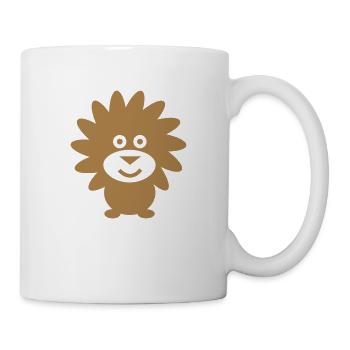 Löwe einfarbig - Tasse - Weiß - Rechts