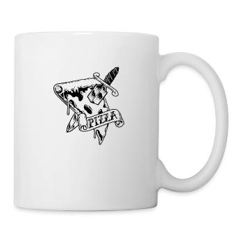 PIZZA !!! - Tasse - Weiß - Rechts
