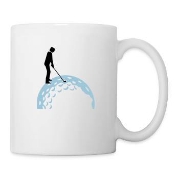 golfing (2c) - Tasse - Weiß - Rechts