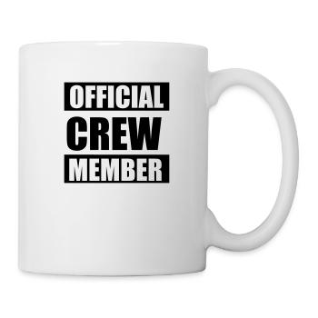 Official crew member - Mug blanc - blanc - Droite