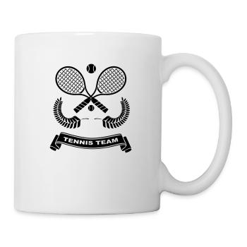 Tennis-Team - Tasse - Weiß - Rechts