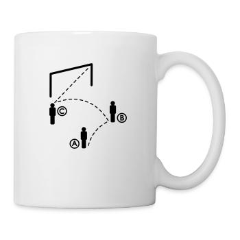 Fussball ABC - Tasse - Weiß - Rechts