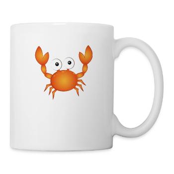 Krabbe - Tasse - Weiß - Rechts