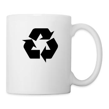 Recycler - Mug blanc - blanc - Droite