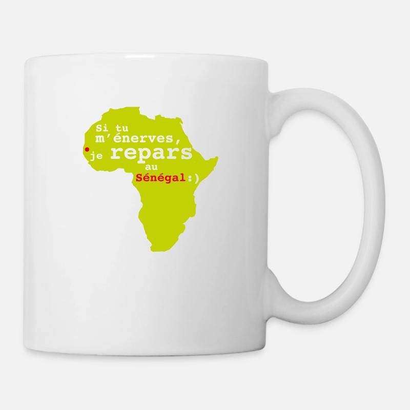 si tu m'énerves.png - Mug blanc - blanc