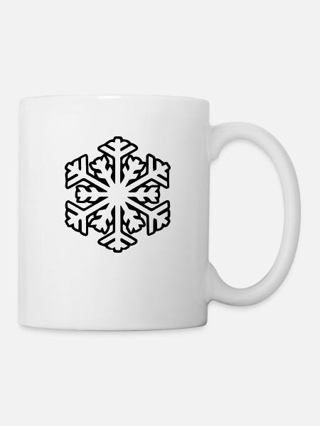 snowflake - Tasse - Weiß