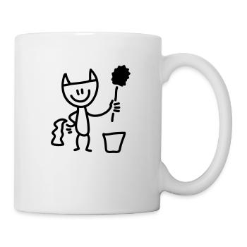Putzteufel - Line - Tasse - Weiß - Rechts