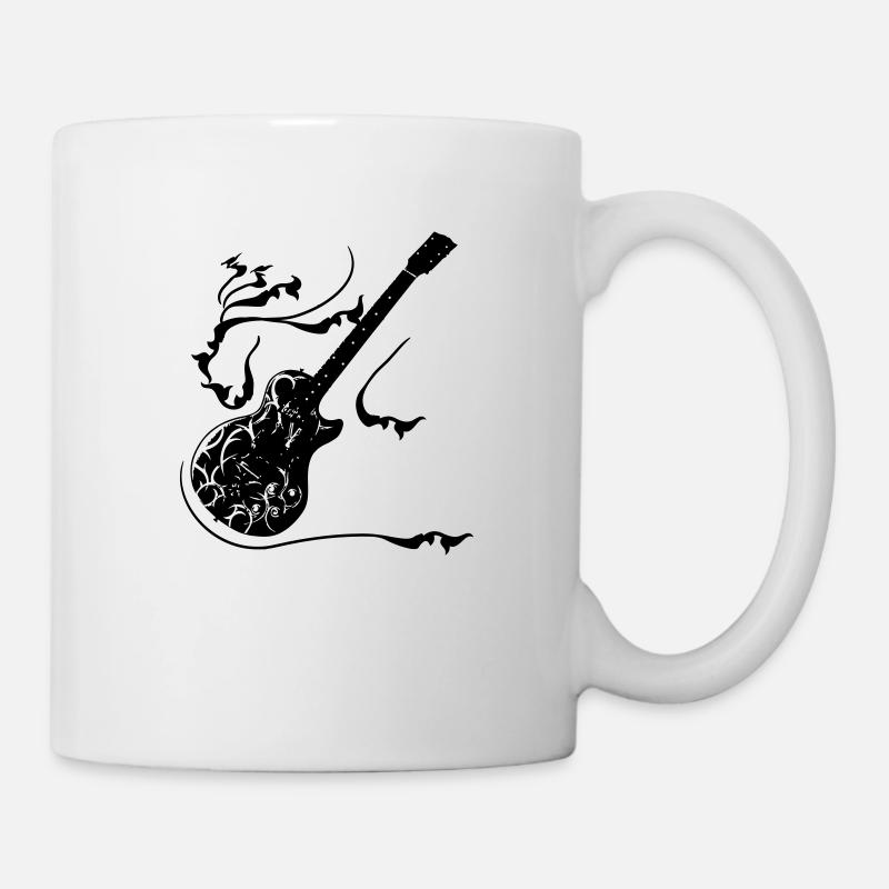 Gitarre VMD - Tasse - Weiß