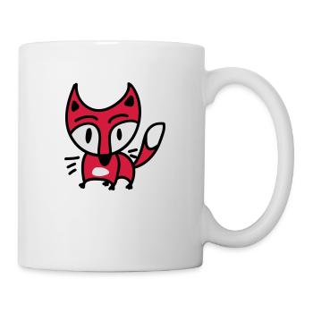 Kleiner Fuchs 3 - Tasse - Weiß - Rechts