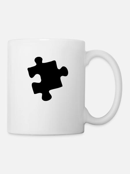 puzzle - Tasse - Weiß