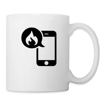 Anruf Feuer Alarm Feuerwehr - Tasse - Weiß - Rechts