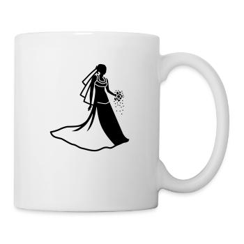 Braut Motiv 1c - Tasse - Weiß - Rechts