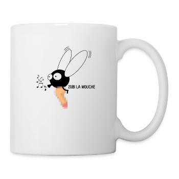 Zobi la mouche - Mug blanc - blanc - Droite