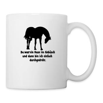 Pferd - Tasse - Weiß - Rechts