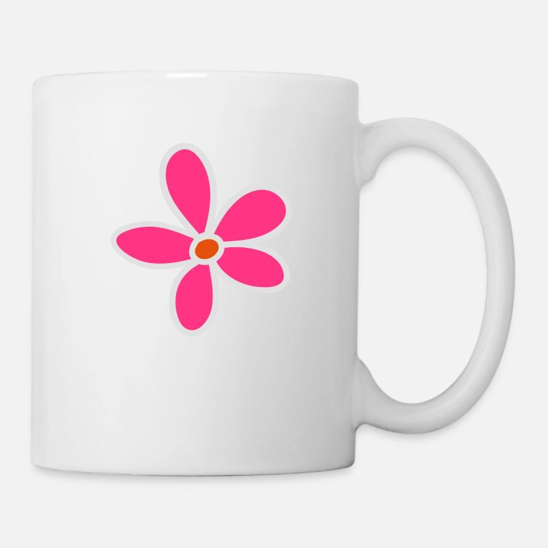 Blume - Tasse - Weiß