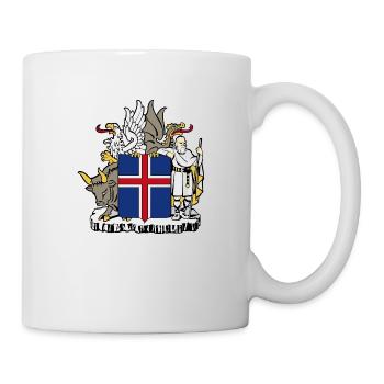 Iceland coat arms - Mug blanc - blanc - Droite