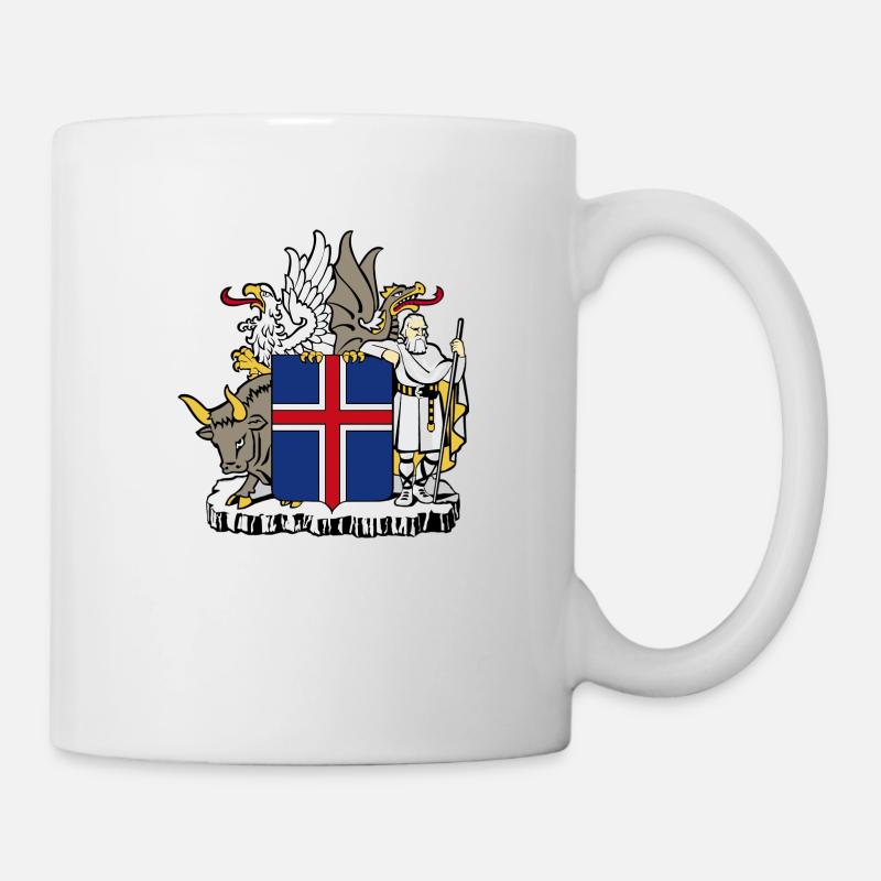 Iceland coat arms - Mug - white