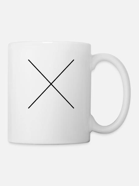 Kreuz - Tasse - Weiß