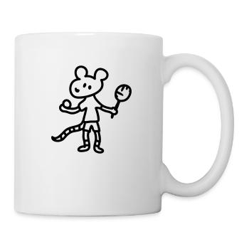 Tennis Mouse - Line - Mug - white - Right