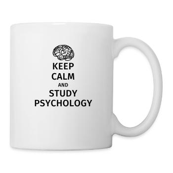 keep calm and study psychology - Tasse - Weiß - Rechts