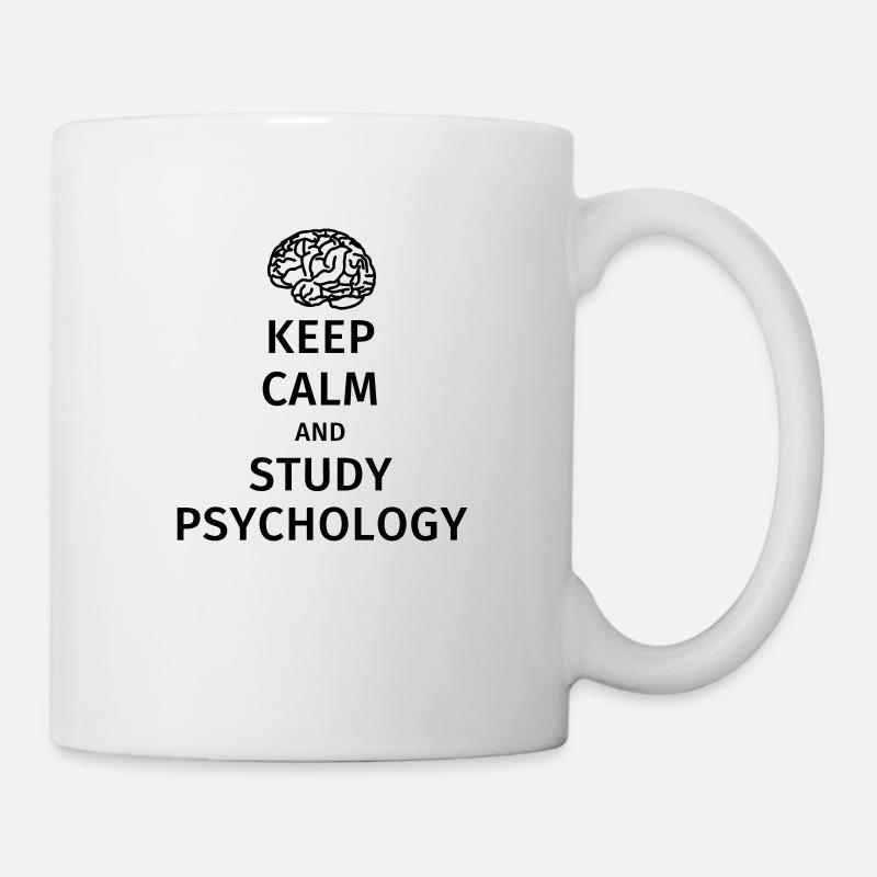 keep calm and study psychology - Tasse - Weiß