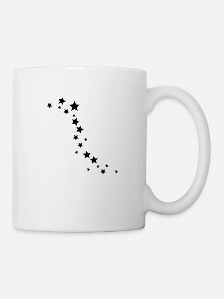 Sterne - Tasse - Weiß