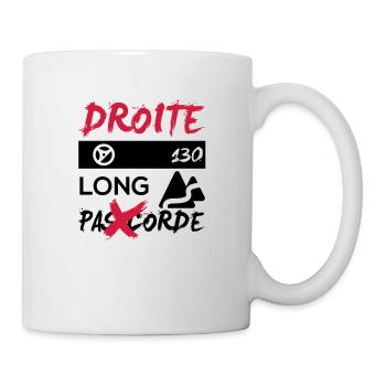 Droite 130 long - Mug blanc - blanc - Droite