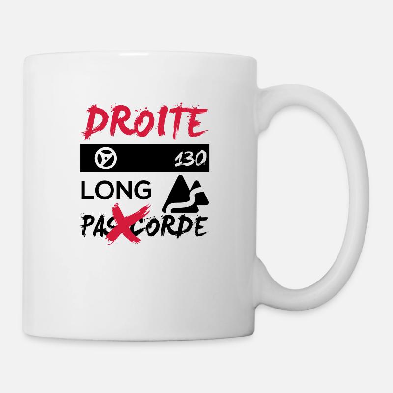Droite 130 long - Mug blanc - blanc