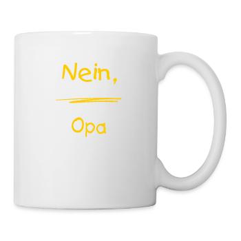 Ich war das nicht - Opa sprechen - RAHMENLOS Baby - Tasse - Weiß - Rechts