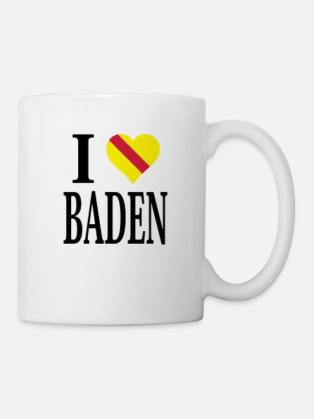 I love Baden - Tasse - Weiß