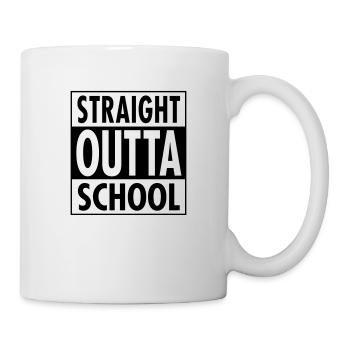 Straight Outta School - Mug - white - Right
