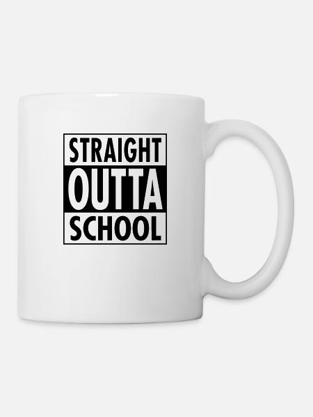 Straight Outta School - Mug - white