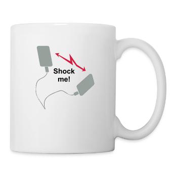 Defibrillator - Shock me! - Tasse - Weiß - Rechts