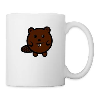 Mr. Biber - Tasse - Weiß - Rechts