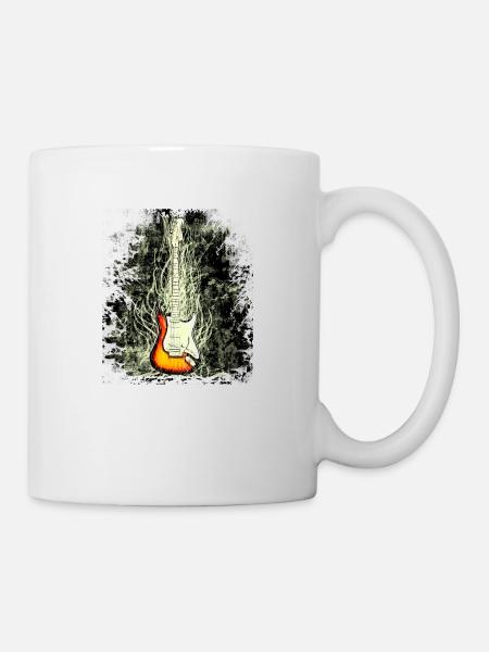 guitare - Mug blanc - blanc