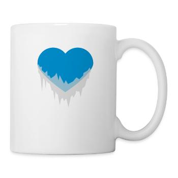 coeur de glace - Mug blanc - blanc - Droite