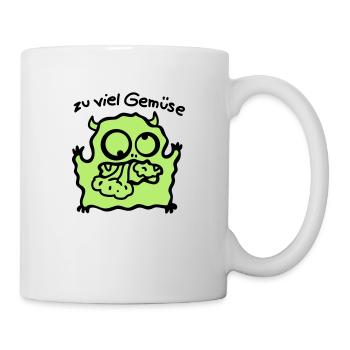 trop de légumes - Mug blanc - blanc - Droite