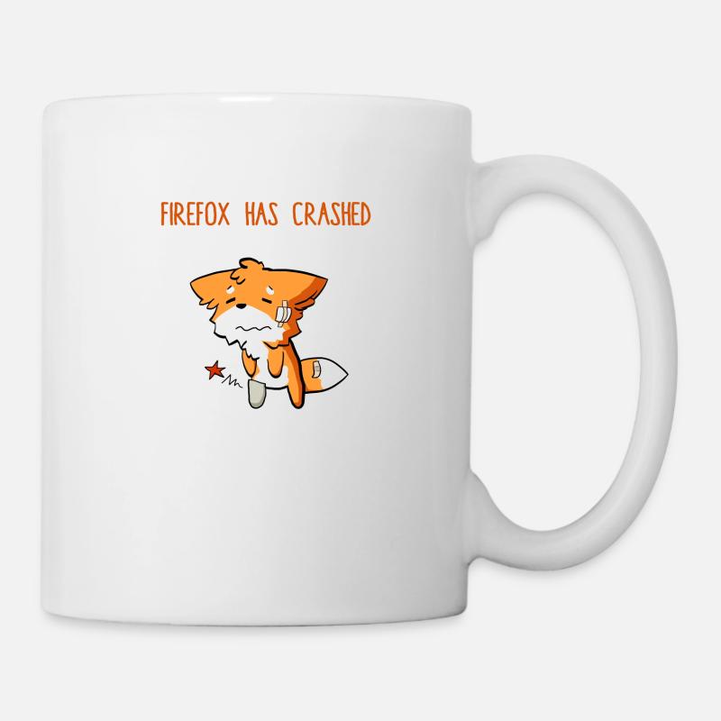 Firefox has crashed - Mug blanc - blanc
