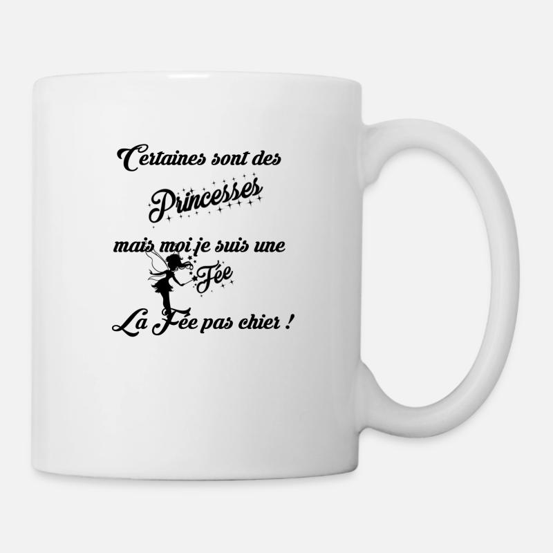 La fée pas chier noir - Mug blanc - blanc