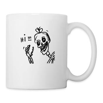 totenkopflogo - Tasse - Weiß - Rechts