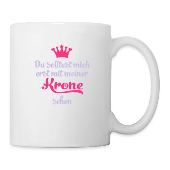 Krone - Tasse - Weiß - Rechts