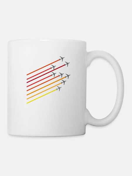 fliegen - Tasse - Weiß