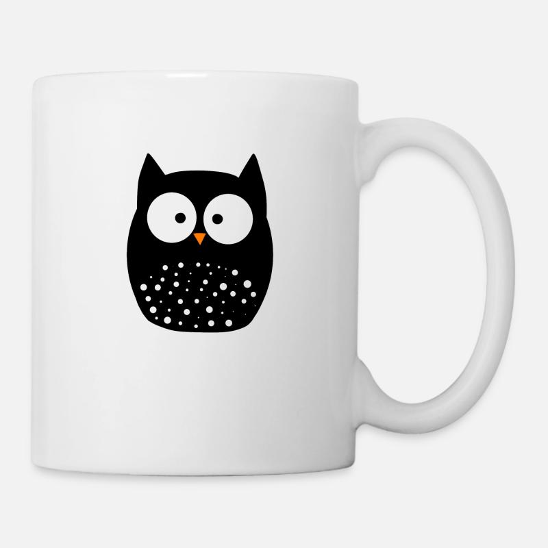 Hibou - Mug blanc - blanc