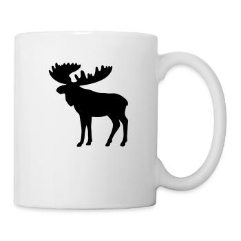 Elch - Tasse - Weiß - Rechts
