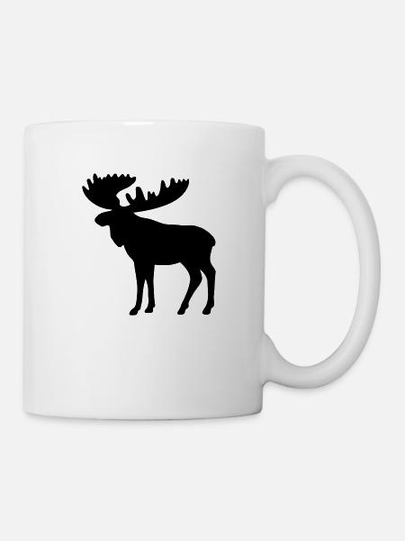 Elch - Tasse - Weiß