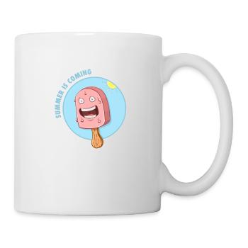 Summer is coming - Mug blanc - blanc - Droite