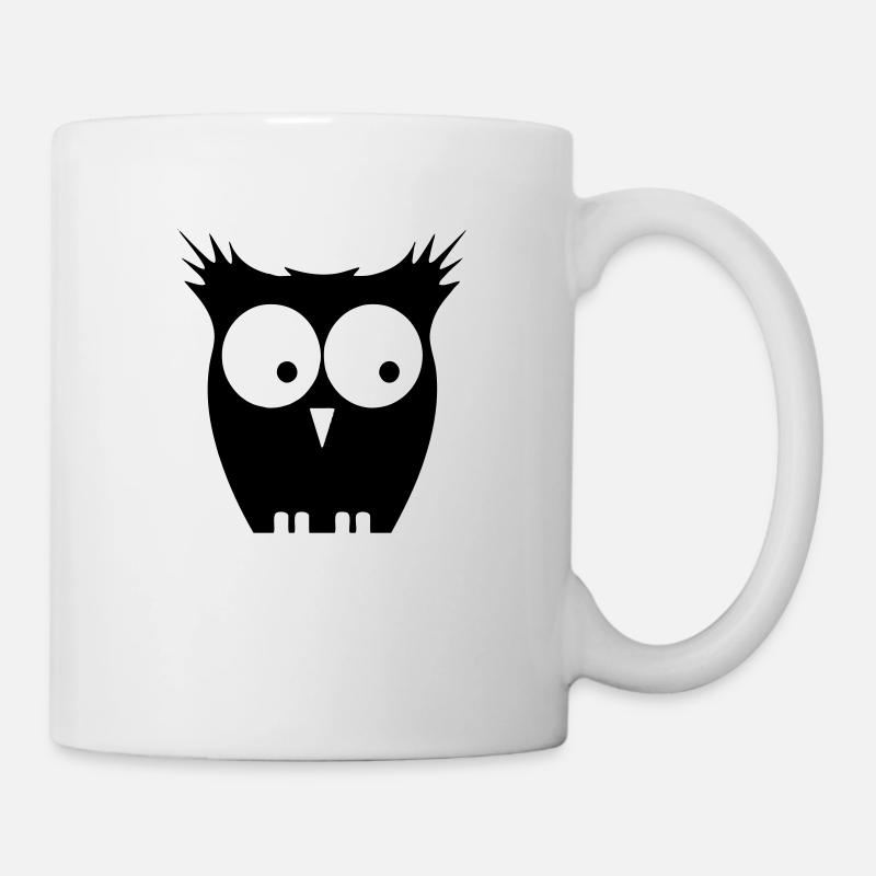 eule - Tasse - Weiß